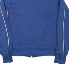 ADIDAS Womens Blue Track Jacket XS Polyester Blend Zip Plain Sports Casual