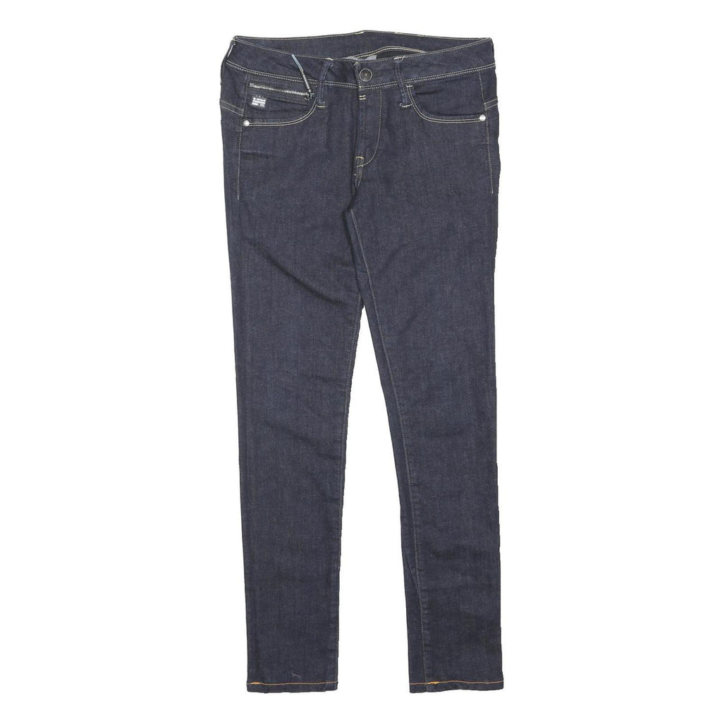 G-STAR Womens Jeans Blue Slim Skinny Denim Medium W30 L29 Zip Cotton Blend