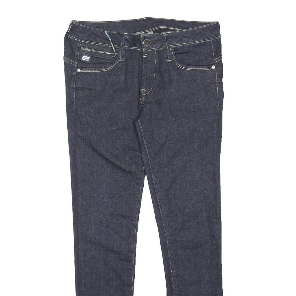 G-STAR Womens Jeans Blue Slim Skinny Denim Medium W30 L29 Zip Cotton Blend
