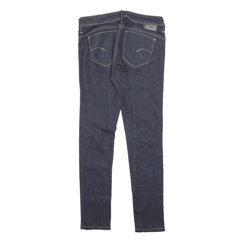 G-STAR Womens Jeans Blue Slim Skinny Denim Medium W30 L29 Zip Cotton Blend