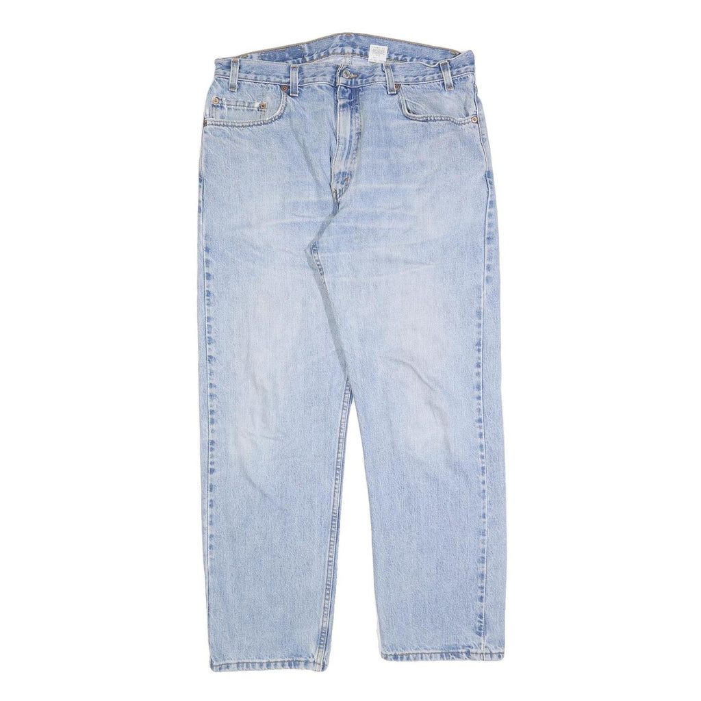 LEVI'S 505 Mens Jeans Blue Regular Straight Denim Light W36 L30 Classic Fit Zip