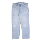 LEVI'S 505 Mens Jeans Blue Regular Straight Denim Light W36 L30 Classic Fit Zip