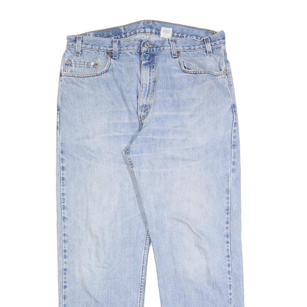 LEVI'S 505 Mens Jeans Blue Regular Straight Denim Light W36 L30 Classic Fit Zip