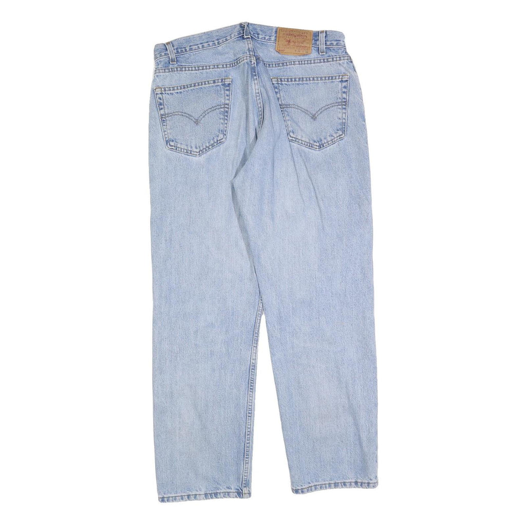 LEVI'S 505 Mens Jeans Blue Regular Straight Denim Light W36 L30 Classic Fit Zip
