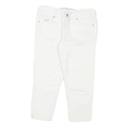 GUESS Womens White Casual Shorts S W26 Embellished Heart Detail