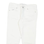 GUESS Womens White Casual Shorts S W26 Embellished Heart Detail