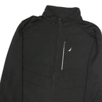 NAUTICA Womens Black 2XL Polyester Zip Jacket Plain Casual Lightweight