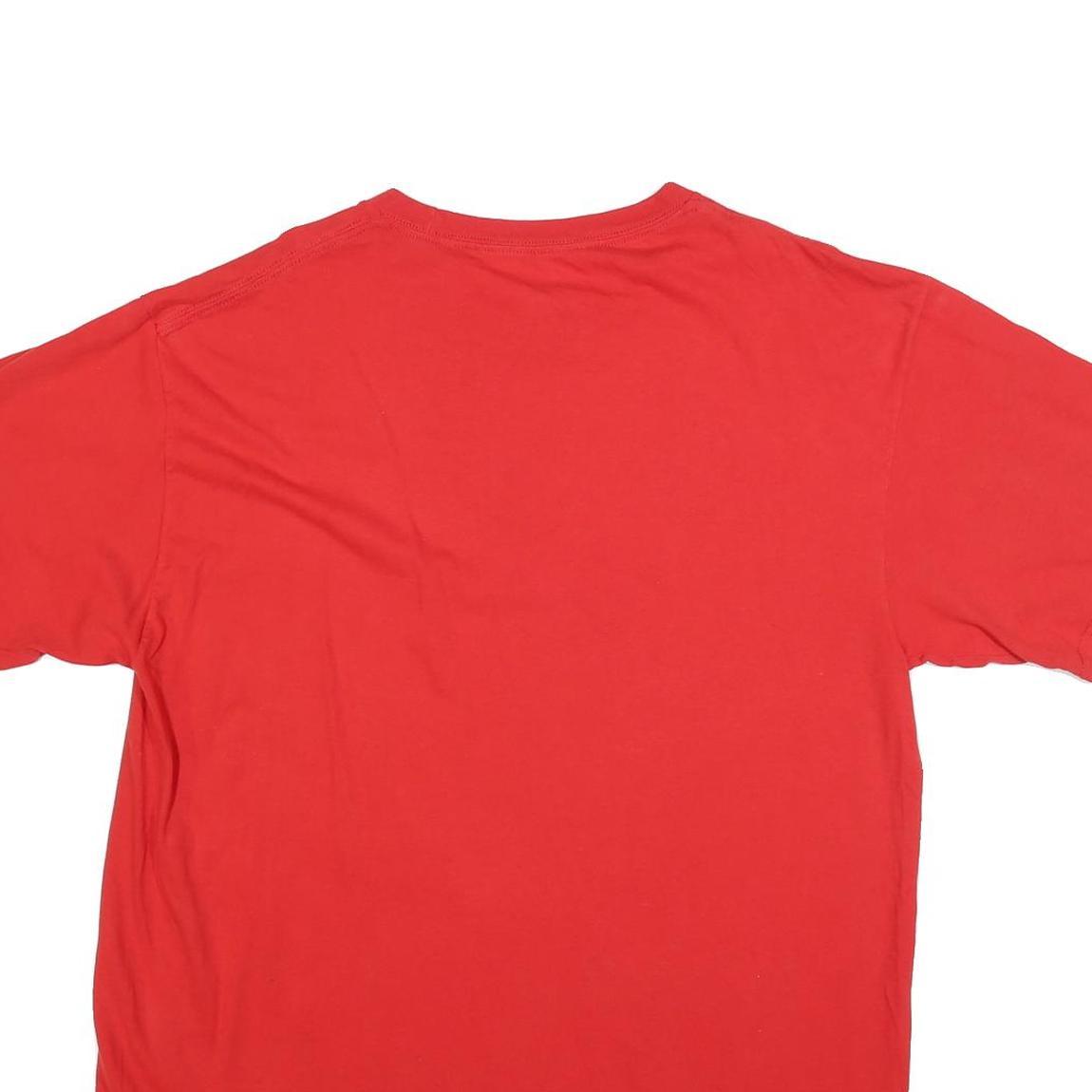 MAJESTIC Mens Red Portland Trail Blazers Wesley Matthews Graphic T-Shirt XL Crew