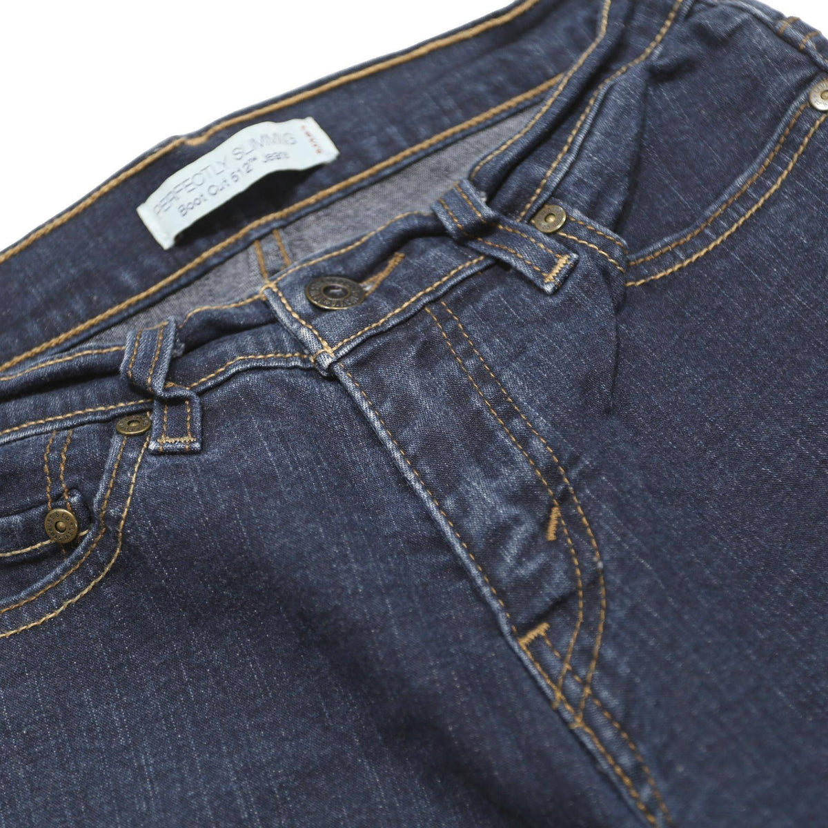 LEVI'S Womens Jeans Blue Relaxed Bootcut Denim Medium W24 L26 512 Bootcut