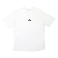 ADIDAS Mens White Cotton Blend T-Shirt M Short Sleeve Crew Neck Sports Casual