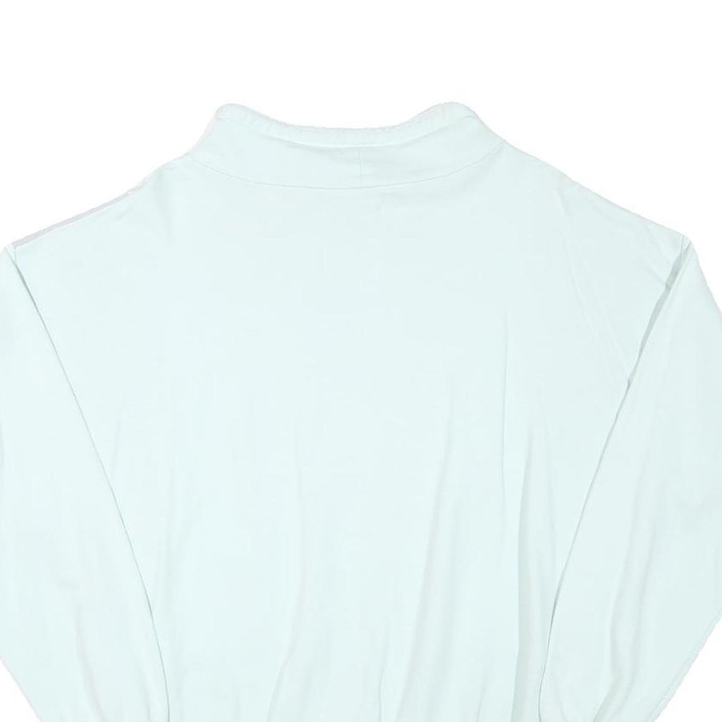 TRIGEMA Mens White & Light Grey Sport Pullover Sweatshirt M Cotton Blend Casual