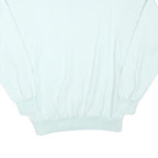 TRIGEMA Mens White & Light Grey Sport Pullover Sweatshirt M Cotton Blend Casual