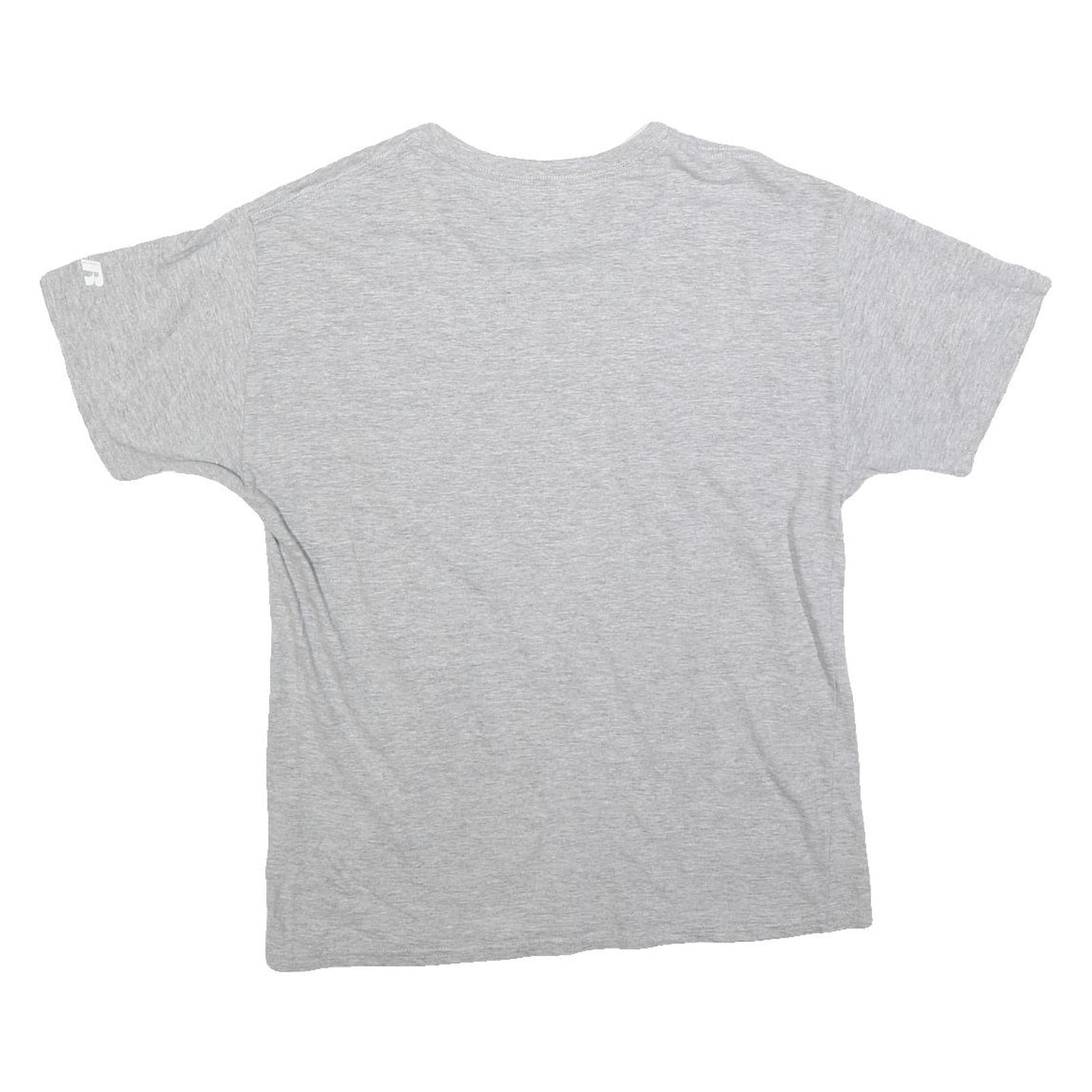 RUSSELL ATHLETIC Mens Grey Alabama Crimson Tide T-Shirt M Short Sleeve Crew Neck