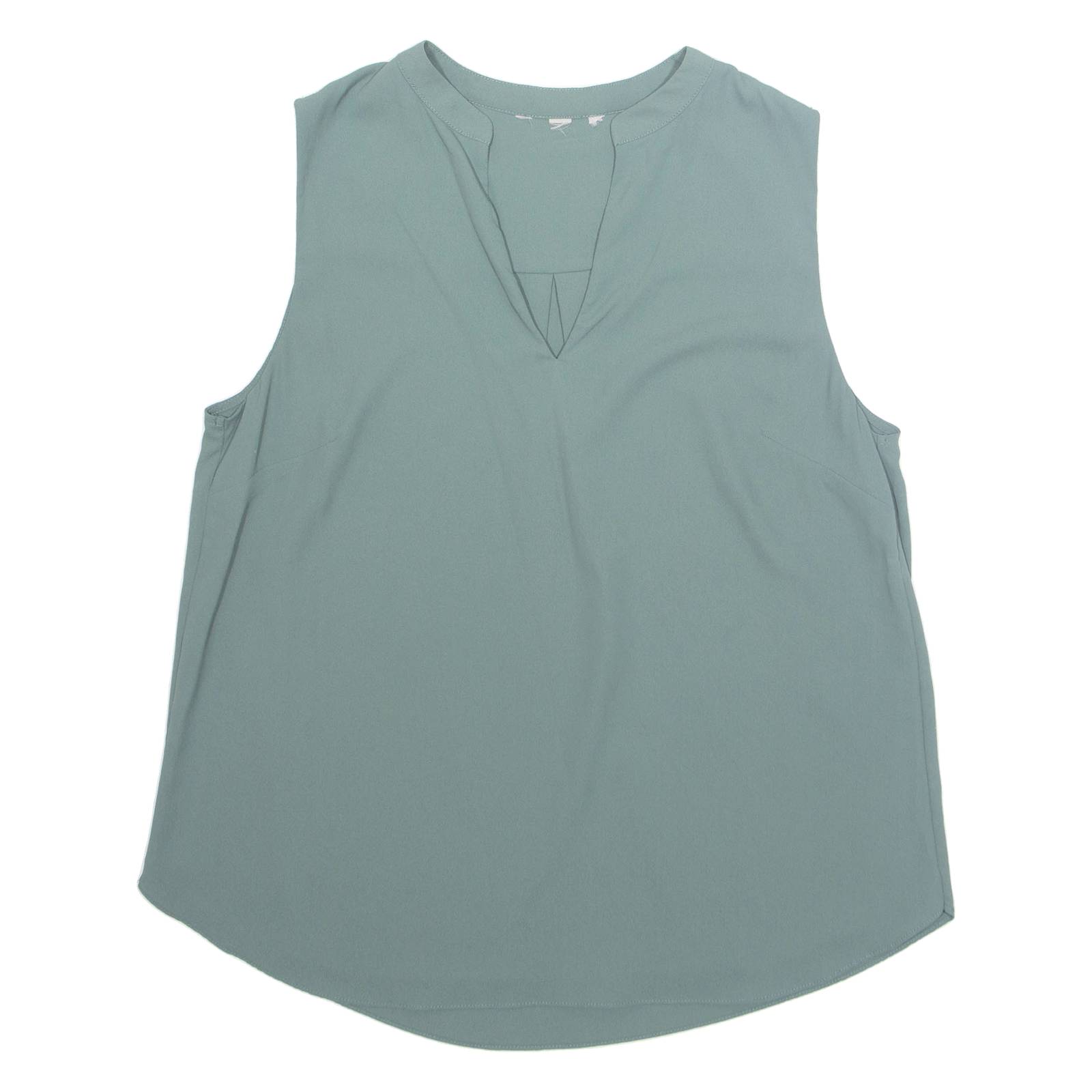 Womens Blouse Green V-Neck M