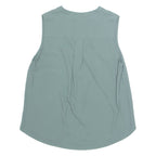 Womens Blouse Green V-Neck M