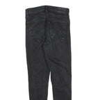 LEVI'S Womens Jeans Black Slim Skinny Denim Medium W29 L30 Zip Closure Classic