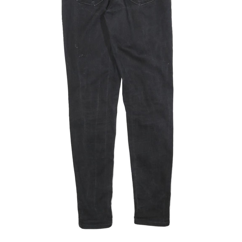 LEVI'S Womens Jeans Black Slim Skinny Denim Medium W29 L30 Zip Closure Classic