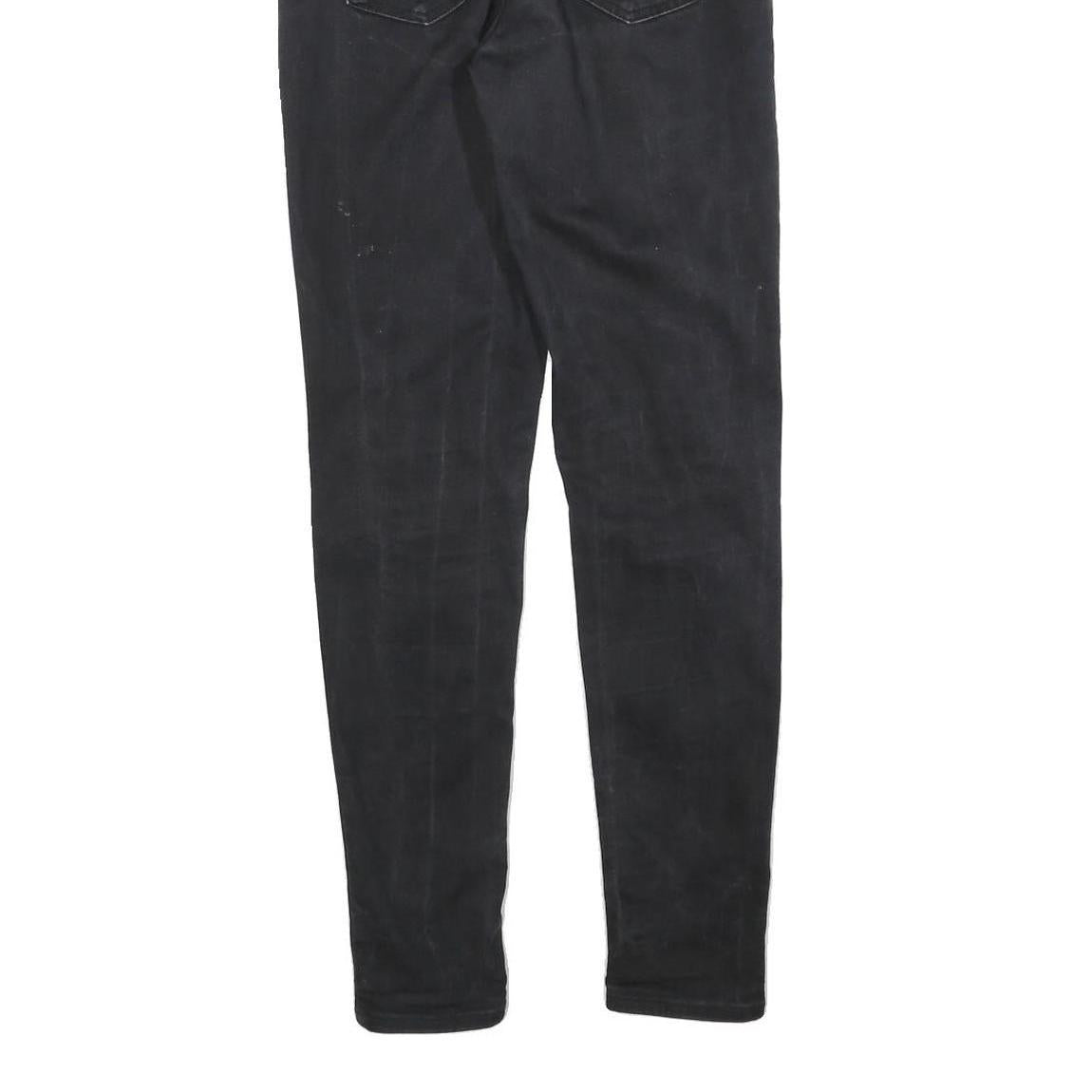 LEVI'S Womens Jeans Black Slim Skinny Denim Medium W29 L30 Zip Closure Classic