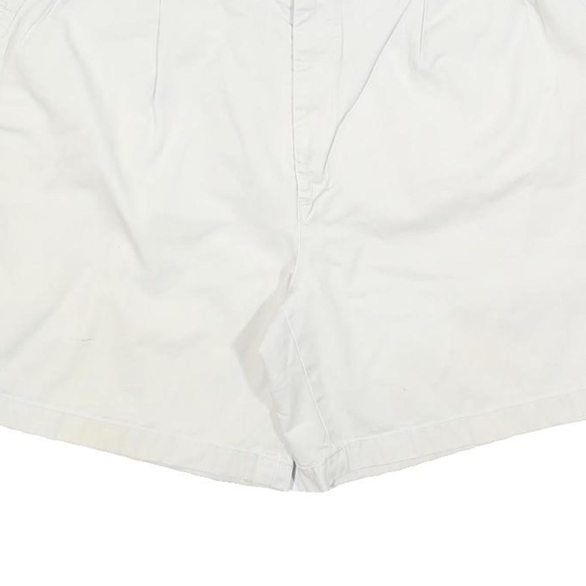 NAUTICA Mens White Casual Shorts L W36 Cotton Blend Comfortable Classic Fit