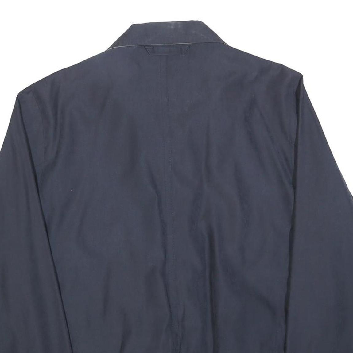 WESTMINSTER Mens Navy Blue Classic Jacket L Polyester Blend Zip Plain