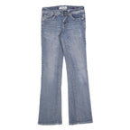 VIGOLD Womens Blue Slim Bootcut Denim Medium W26 L30 Embroidered Pockets Jeans