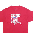 HANES Mens Red East Union Lancers Graphic T-Shirt XL Short Sleeve Crew Neck