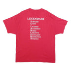 HANES Mens Red East Union Lancers Graphic T-Shirt XL Short Sleeve Crew Neck