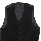 Womens Black Button Closure Classic Jacket S Polyester Blend Plain Stylish