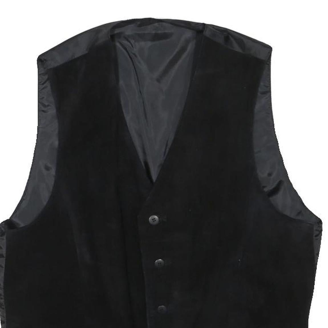 Womens Black Button Closure Classic Jacket S Polyester Blend Plain Stylish