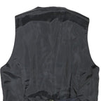 Womens Black Button Closure Classic Jacket S Polyester Blend Plain Stylish