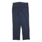 NAUTICA Mens Cotton Blend Navy Regular Fit Straight Leg Trousers W34 L32 Casual