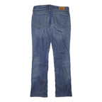 LEVI'S Womens Regular Straight Leg Denim Medium Blue W30 L30 Zip Cotton Blend