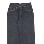 TOMMY JEANS Mens Relaxed Dark Denim Jeans W30 L27 Classic Cotton Blend Zip