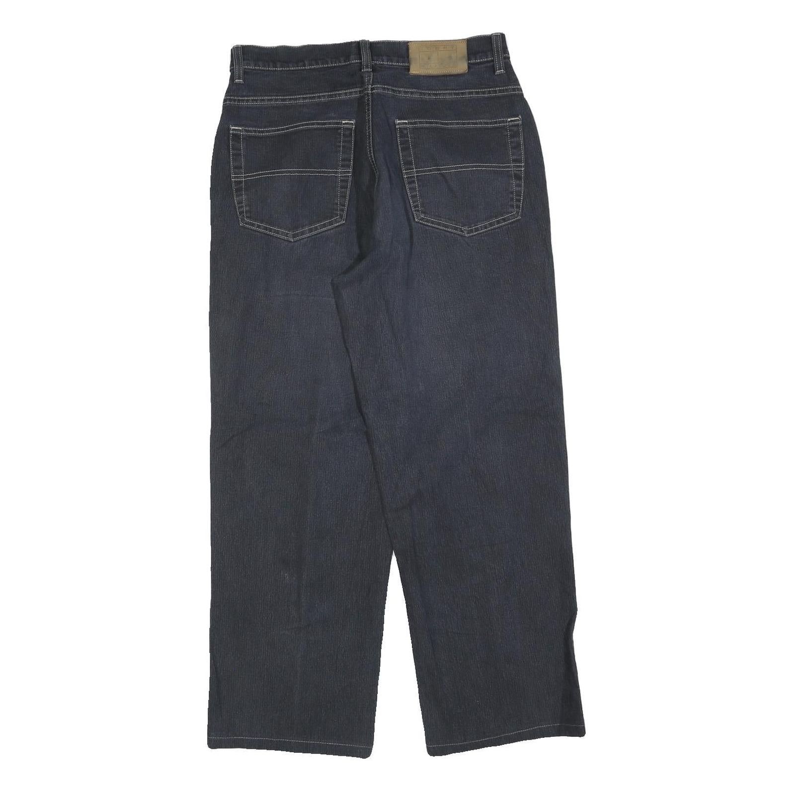 TOMMY JEANS Mens Relaxed Dark Denim Jeans W30 L27 Classic Cotton Blend Zip