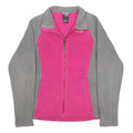 THE NORTH FACE Womens Pink & Grey Jacket S Polyester Fleece Zip Casual Outdoor