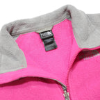 THE NORTH FACE Womens Pink & Grey Jacket S Polyester Fleece Zip Casual Outdoor