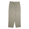 TOMMY HILFIGER Mens Cotton Beige Regular Straight Trousers W34 L30 Classic