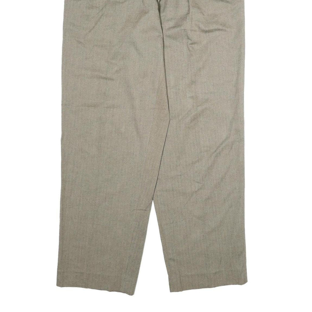 TOMMY HILFIGER Mens Cotton Beige Regular Straight Trousers W34 L30 Classic