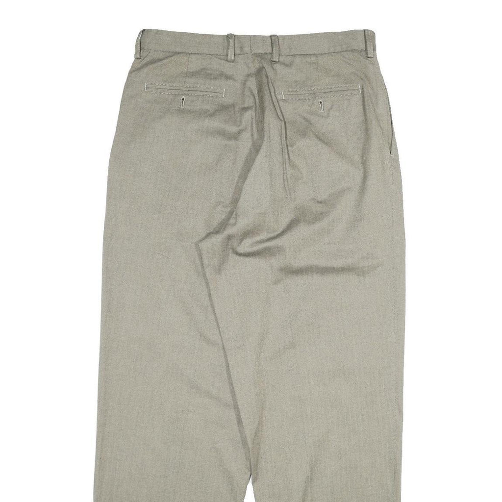 TOMMY HILFIGER Mens Cotton Beige Regular Straight Trousers W34 L30 Classic