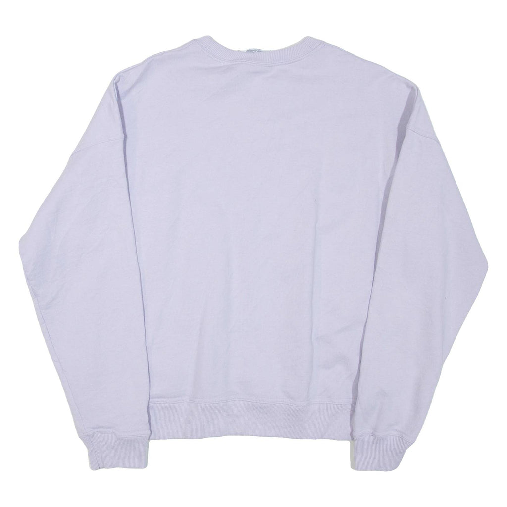 CHAMPION Womens Sweatshirt Purple Crew Neck M