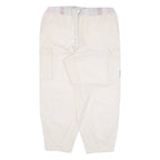Cargo Womens Trousers Cream Loose Tapered W34 L26