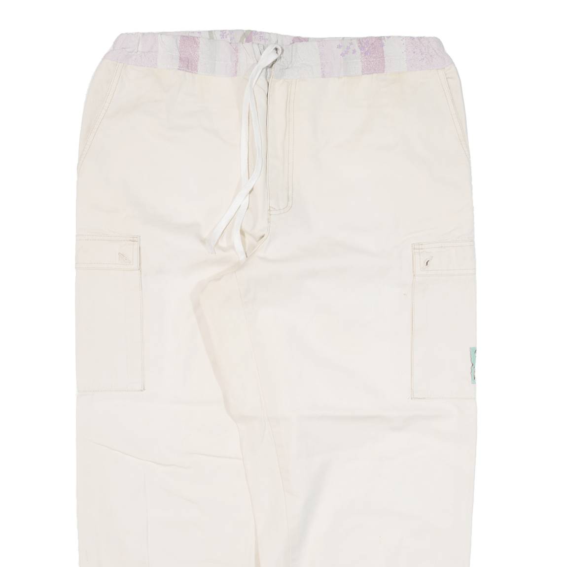 Cargo Womens Trousers Cream Loose Tapered W34 L26