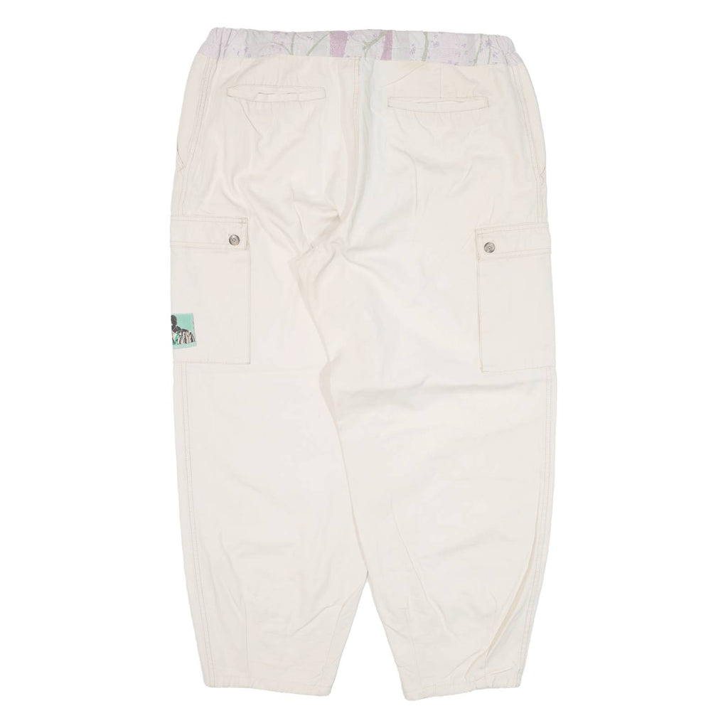 Cargo Womens Trousers Cream Loose Tapered W34 L26