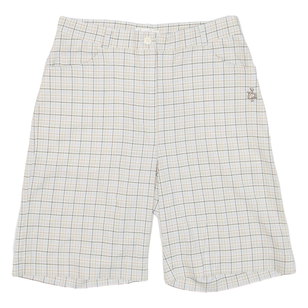DAILY SPORTS Womens Casual Shorts Grey Check S W28