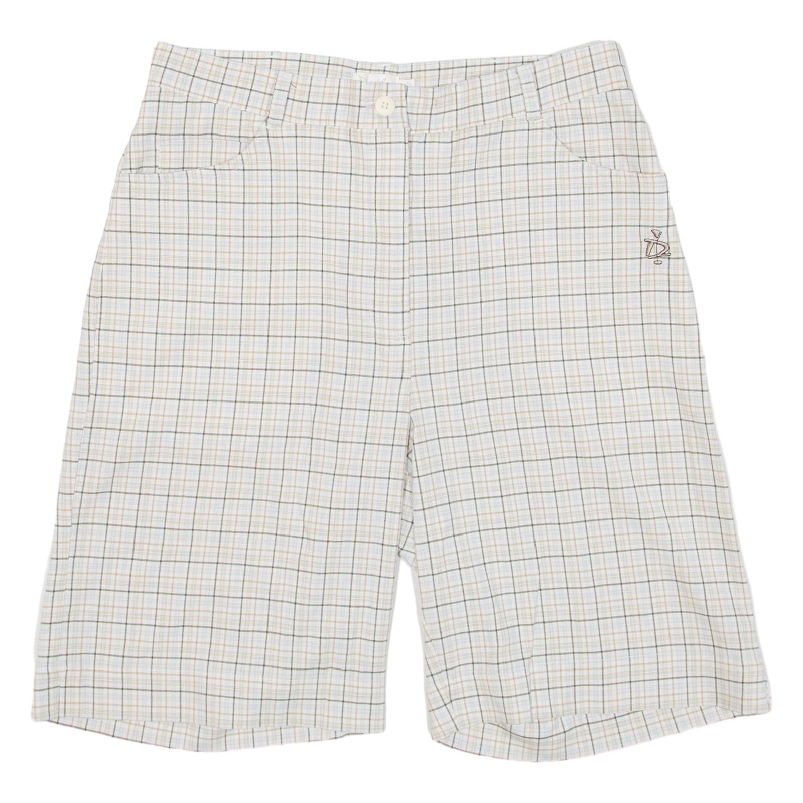 DAILY SPORTS Womens Casual Shorts Grey Check S W28