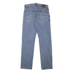 LEE Mens Jeans Blue Regular Straight Denim Medium W30 L32 Classic Cotton Zip