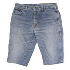 WRANGLER Mens Shorts Blue Denim Casual L W34 Classic Cotton Blend