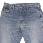 WRANGLER Mens Shorts Blue Denim Casual L W34 Classic Cotton Blend
