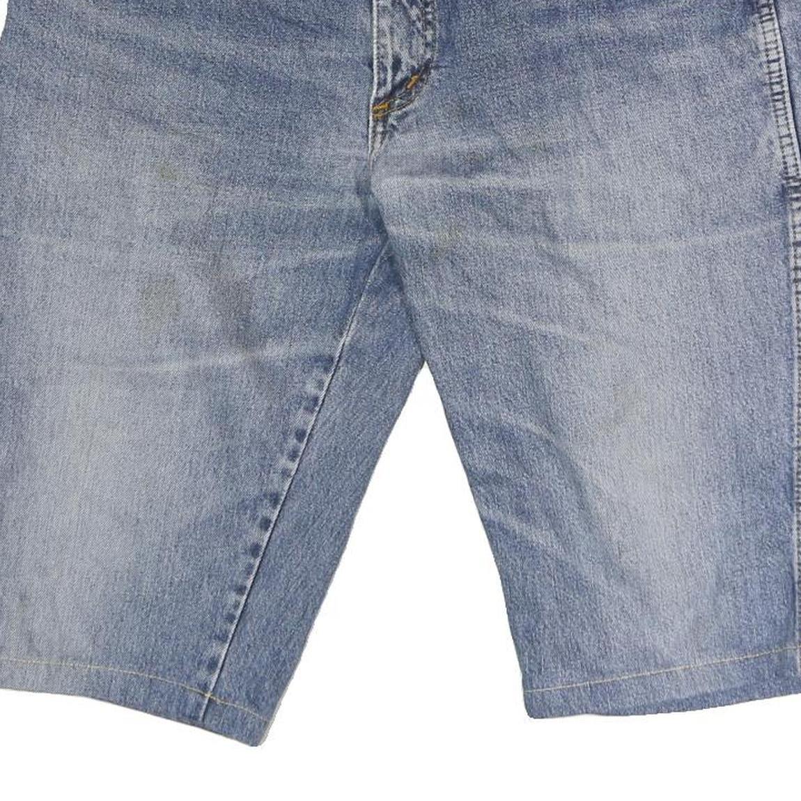 WRANGLER Mens Shorts Blue Denim Casual L W34 Classic Cotton Blend