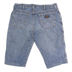 WRANGLER Mens Shorts Blue Denim Casual L W34 Classic Cotton Blend
